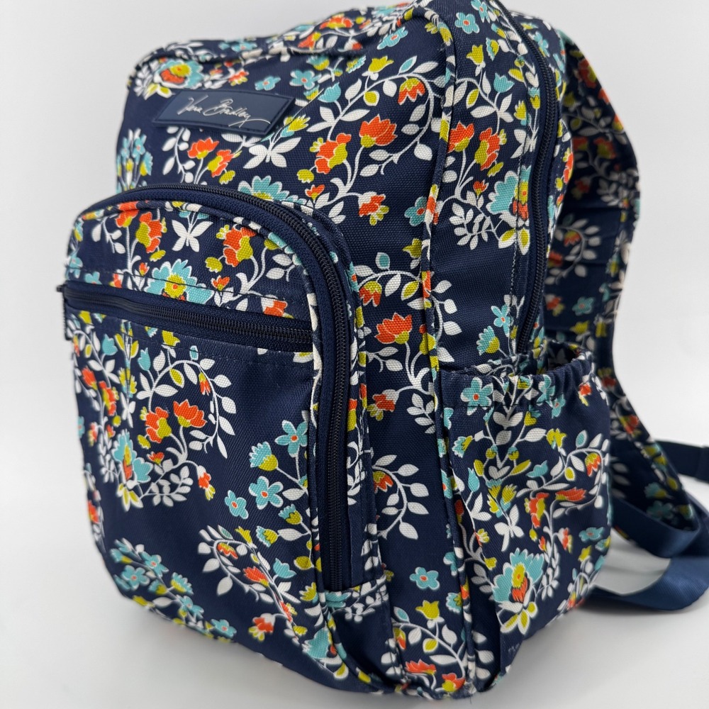 Vera Bradley Chandelier Floral Backpack Canvas Multi-Pocket Travel XS Childrens